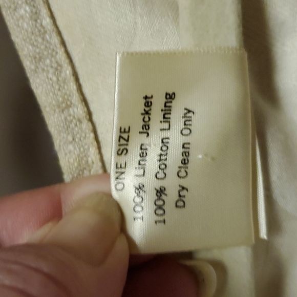 💥SOLD💥❣️RESERVED❣️Karol Richardson 100% Linen/Cotton Reversible Blazer - Picture 14 of 15